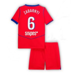Paris Saint-Germain Illia Zabarnyi #6 PSG Third Stadium Kit for Kids 2025-26 On Sale