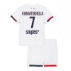 Paris Saint-Germain Khvicha Kvaratskhelia #7 PSG Away Stadium Kit for Kids 2025-26 On Sale