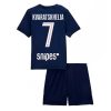 Paris Saint-Germain Khvicha Kvaratskhelia #7 PSG Home Stadium Kit for Kids 2025-26 On Sale
