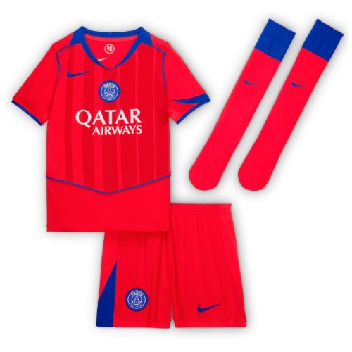 Paris Saint-Germain Nuno Mendes #25 PSG Third Stadium Kit for Kids 2025-26 On Sale