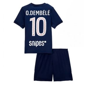 Paris Saint-Germain Ousmane Dembele #10 PSG Home Stadium Kit for Kids 2025-26 On Sale
