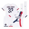 Paris Saint-Germain Warren Zaire-Emery #33 PSG Away Stadium Kit for Kids 2025-26 On Sale