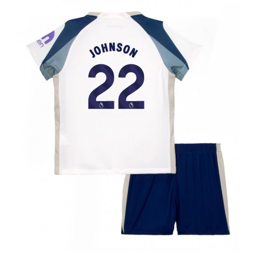 Tottenham Hotspur Brennan Johnson #22 Cheap Home Stadium Kit for Kids 2025-26 Short Sleeve Sale (+ pants)