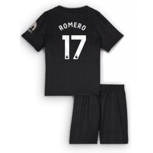 Tottenham Hotspur Cristian Romero #17 Cheap Away Stadium Kit for Kids 2025-26 Short Sleeve Sale (+ pants)