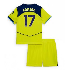 Tottenham Hotspur Cristian Romero #17 Cheap Third Stadium Kit for Kids 2025-26 Short Sleeve Sale (+ pants)