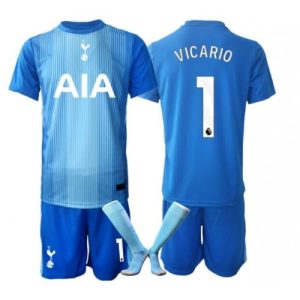 Tottenham Hotspur Guglielmo Vicario #1 Goalkeeper Cheap Away Stadium Kit for Kids 2025-26 Short Sleeve Sale (+ pants)