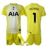 Tottenham Hotspur Guglielmo Vicario #1 Goalkeeper Cheap Third Stadium Kit for Kids 2025-26 Short Sleeve Sale (+ pants)