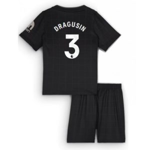Tottenham Hotspur Radu Dragusin #3 Cheap Away Stadium Kit for Kids 2025-26 Short Sleeve Sale (+ pants)