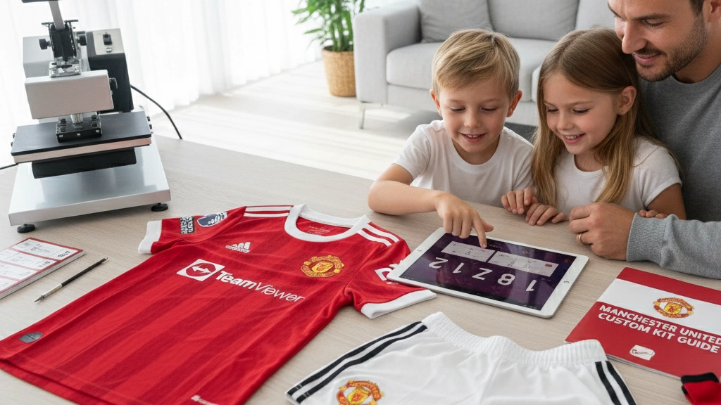 manchester united kids kit customisation guide