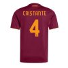 AS Roma Bryan Cristante #4 Cheap Home Stadium Shirt 2025-26 For Sale