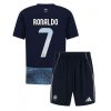 Al-Nassr Cristiano Ronaldo #7 Cheap Away Stadium Kit for Kids 2025-26 On Sale