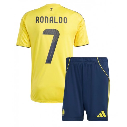 Al-Nassr Cristiano Ronaldo #7 Cheap Home Stadium Kit for Kids 2025-26 On Sale