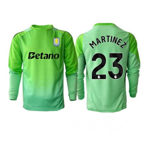 Aston Villa Emiliano Martinez #23 Goalkeeper Cheap Away Stadium Shirt 2025-26 Long Sleeve