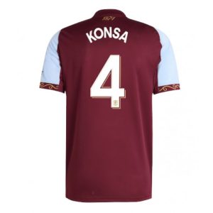 Aston Villa Ezri Konsa #4 Cheap Home Stadium Shirt 2025-26 UK Sale