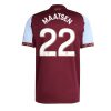 Aston Villa Ian Maatsen #22 Cheap Home Stadium Shirt 2025-26 UK Sale