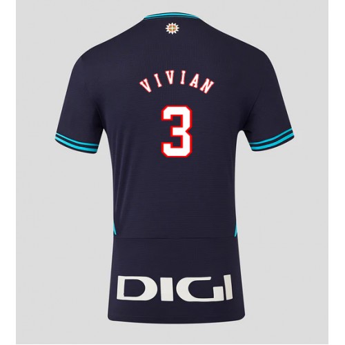 Athletic Bilbao Dani Vivian #3 Cheap Away Stadium Shirt 2025-26 for Men