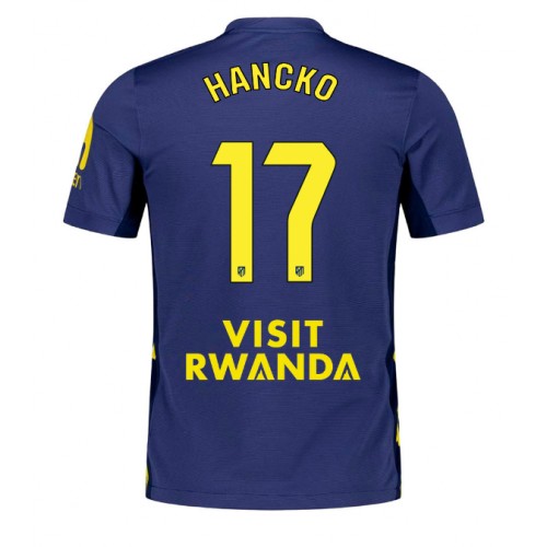 Atletico Madrid David Hancko #17 Cheap Away Stadium Shirt 2025-26 Mens Sale