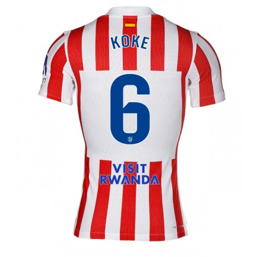 Atletico Madrid Koke #6 Cheap Home Stadium Shirt 2025-26 Mens Sale