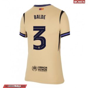 Barcelona Alejandro Balde #3 Cheap Away Stadium Shirt for Women 2025-26 UK Sale