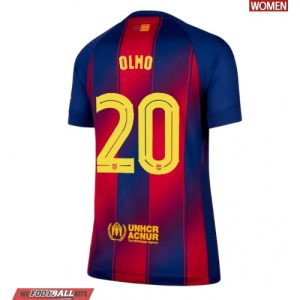 Barcelona Dani Olmo #20 Cheap Home Stadium Shirt for Women 2025-26 UK Sale
