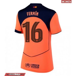 Barcelona Fermin Lopez #16 Cheap Third Stadium Shirt for Women 2025-26 UK Sale