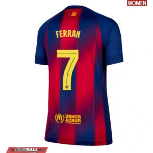 Barcelona Ferran Torres #7 Cheap Home Stadium Shirt for Women 2025-26 UK Sale