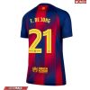 Barcelona Frenkie de Jong #21 Cheap Home Stadium Shirt for Women 2025-26 UK Sale