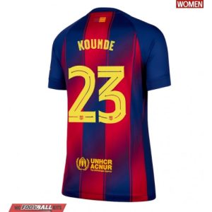 Barcelona Jules Kounde #23 Cheap Home Stadium Shirt for Women 2025-26 UK Sale