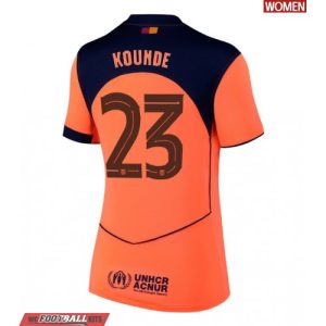 Barcelona Jules Kounde #23 Cheap Third Stadium Shirt for Women 2025-26 UK Sale