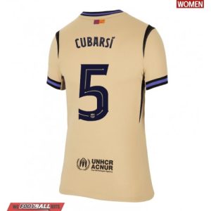 Barcelona Pau Cubarsi #5 Cheap Away Stadium Shirt for Women 2025-26 UK Sale