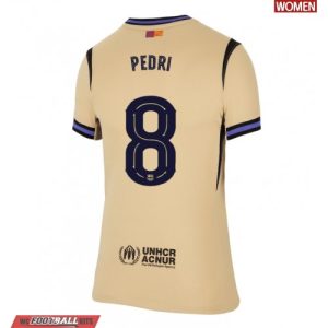 Barcelona Pedri Gonzalez #8 Cheap Away Stadium Shirt for Women 2025-26 UK Sale