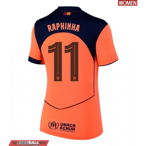 Barcelona Raphinha Belloli #11 Cheap Third Stadium Shirt for Women 2025-26 UK Sale