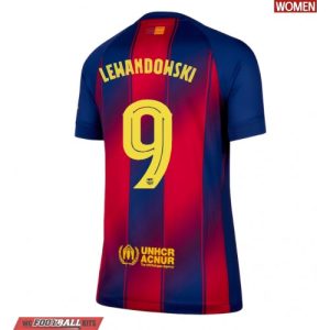 Barcelona Robert Lewandowski #9 Cheap Home Stadium Shirt for Women 2025-26 UK Sale