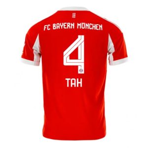 Bayern Munich Jonathan Tah #4 Cheap Home Stadium Shirt 2025-26 Mens Sale