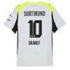 Borussia Dortmund Julian Brandt #10 Cheap Away Stadium Shirt 2025-26 for Sale
