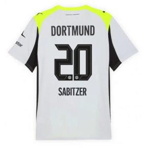 Borussia Dortmund Marcel Sabitzer #20 Cheap Away Stadium Shirt 2025-26 for Sale