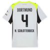 Borussia Dortmund Nico Schlotterbeck #4 Cheap Away Stadium Shirt 2025-26 for Sale