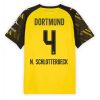Borussia Dortmund Nico Schlotterbeck #4 Cheap Home Stadium Shirt 2025-26 for Sale