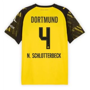 Borussia Dortmund Nico Schlotterbeck #4 Cheap Home Stadium Shirt 2025-26 for Sale