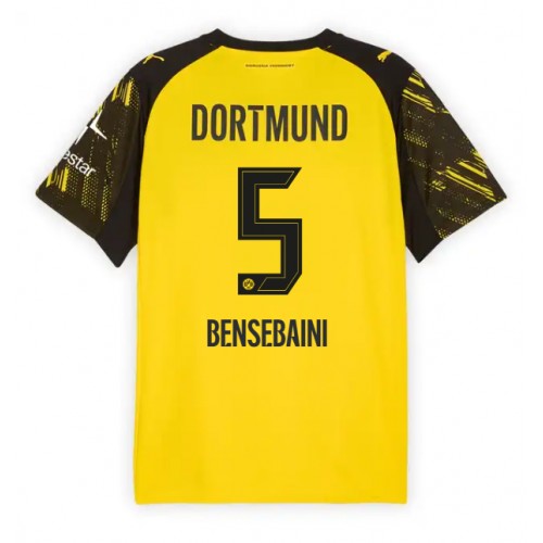 Borussia Dortmund Ramy Bensebaini #5 Cheap Home Stadium Shirt 2025-26 for Sale
