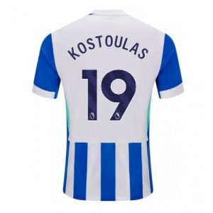 Brighton Charalampos Kostoulas #19 Cheap Home Stadium Shirt 2025-26 UK Sale