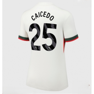 Chelsea Moises Caicedo #25 Cheap Away Stadium Shirt for Women 2025-26 UK Sale