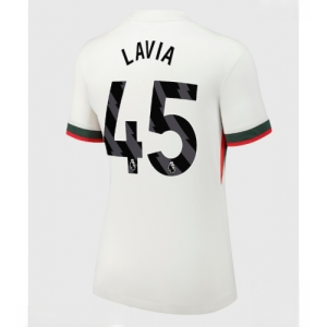 Chelsea Romeo Lavia #45 Cheap Away Stadium Shirt for Women 2025-26 UK Sale