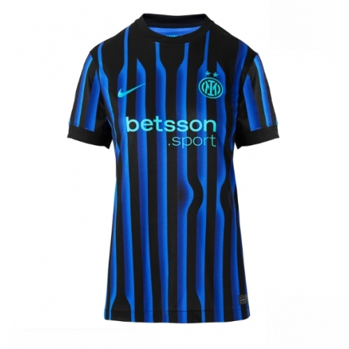 Inter Milan Alessandro Bastoni #95 Cheap Home Stadium Shirt for Women 2025-26 On Sale