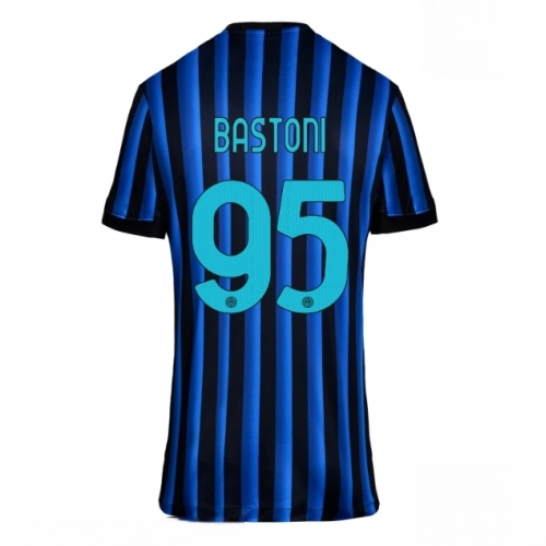 Inter Milan Alessandro Bastoni #95 Cheap Home Stadium Shirt for Women 2025-26 On Sale