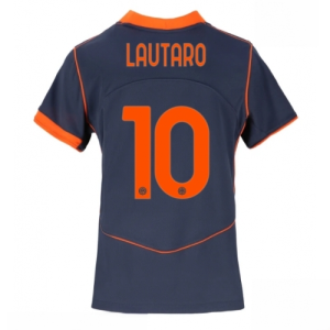 Inter Milan Lautaro Martinez #10 Cheap Third Stadium Shirt for Women 2025-26 On Sale