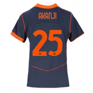 Inter Milan Manuel Akanji #25 Cheap Third Stadium Shirt for Women 2025-26 On Sale