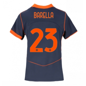 Inter Milan Nicolo Barella #23 Cheap Third Stadium Shirt for Women 2025-26 On Sale