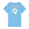 Manchester City Erling Haaland #9 Cheap Home Stadium Shirt for Women 2025-26 UK Sale