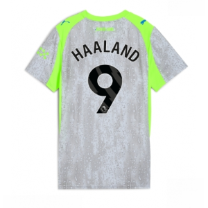 Manchester City Erling Haaland #9 Cheap Third Stadium Shirt for Women 2025-26 UK Sale